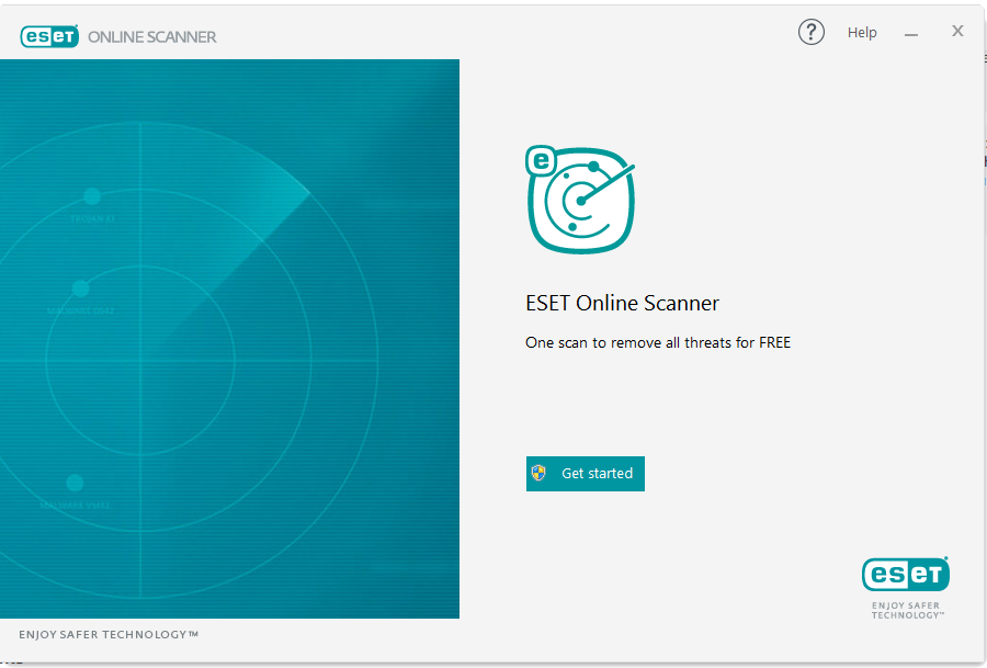ESET online virus scanner