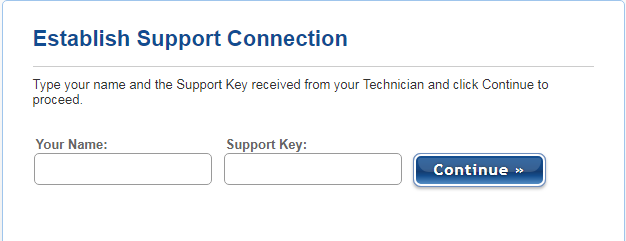 Tech support connection