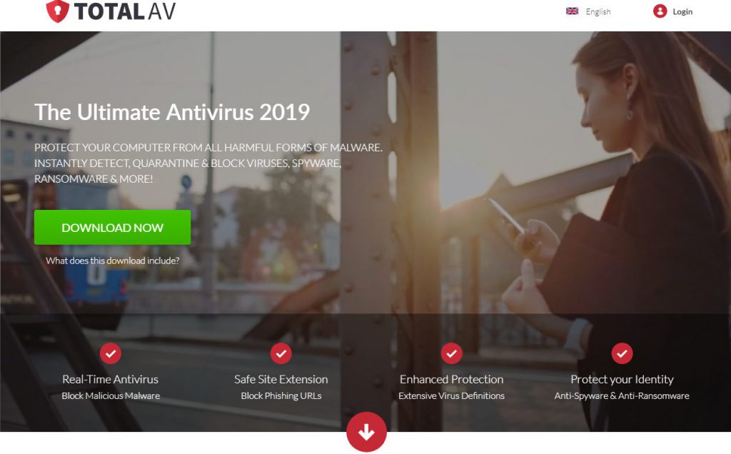 Antivirus download page