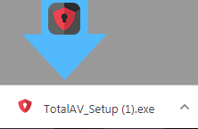 TotalAV Antivirus downloaded file